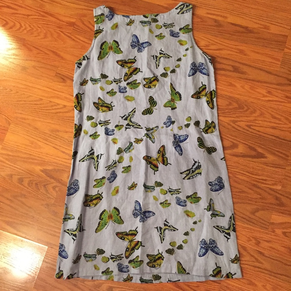 Vintage Linen Butterfly Dress